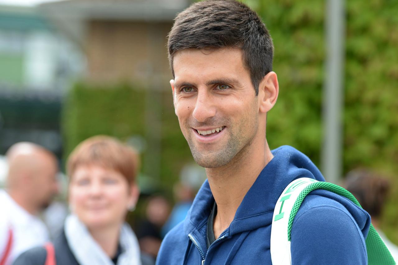 Tennis - 2015 Wimbledon Championships - Practice Session - The All England Lawn Tennis and Croquet Club Serbia's Novak Djokovic during a practice session at the Wimbledon Championships at the All England Lawn Tennis and Croquet Club, Wimbledon.Adam Davy P