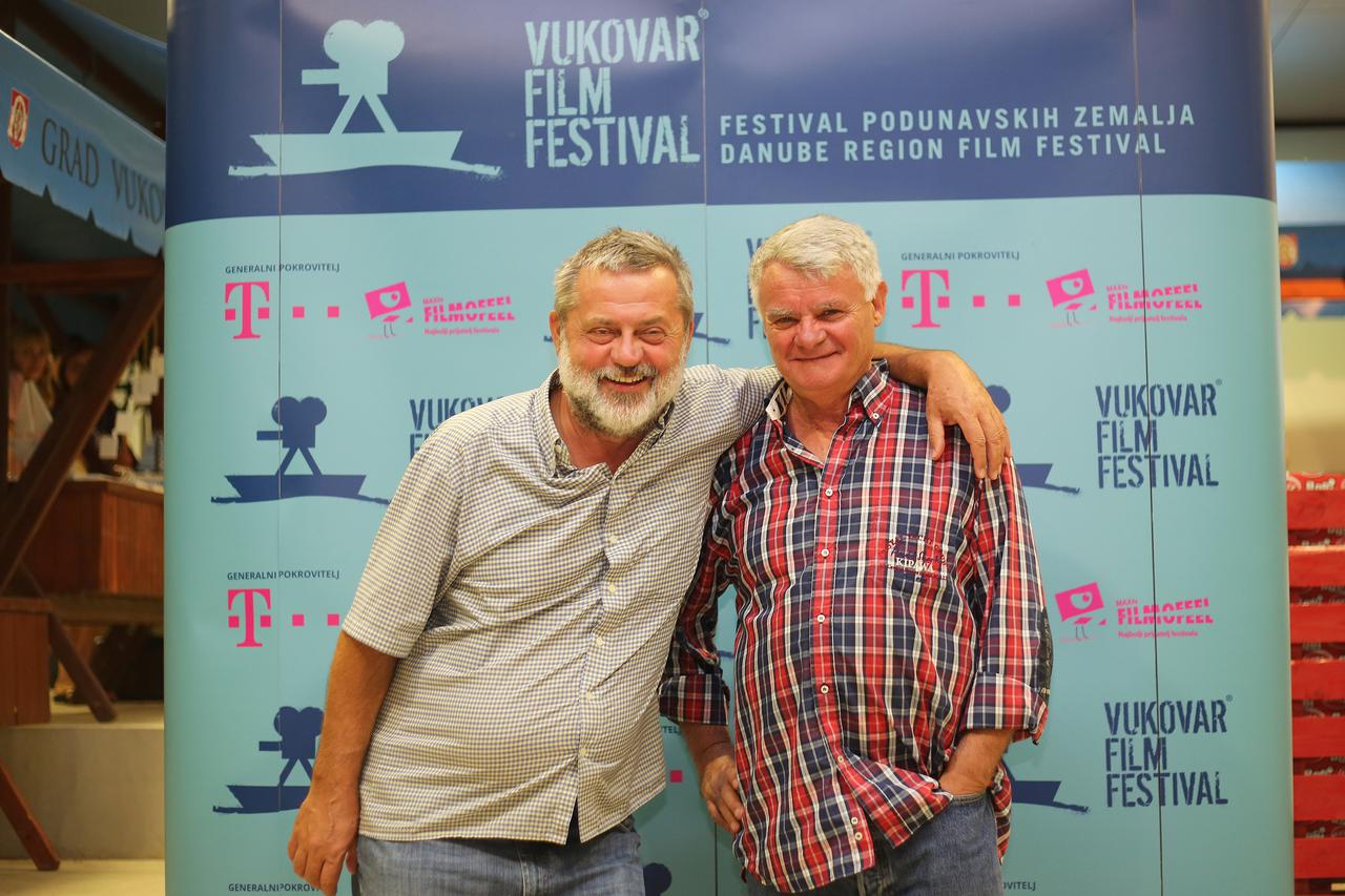 27.08.2015., Vukovar - Vukovar Film Festival. Redatelj Branko Schmidt i Ivo Gregurevic. Photo: Marko Mrkonjic/PIXSELL