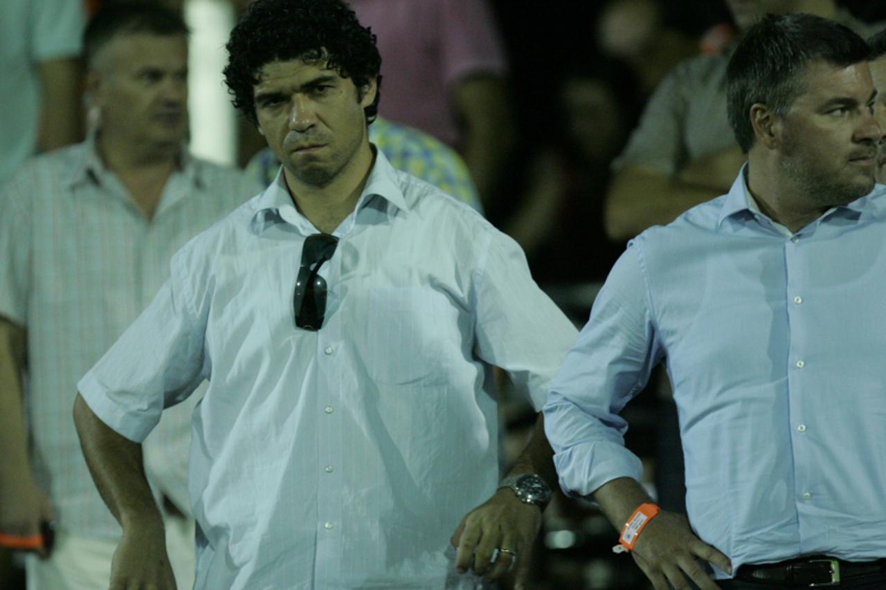 \'21.08.2011., Poljud, Split - Nogometna utakmica 5. kola Prve HNL izmedju NK Hajduk i NK Zagreb. Smrknuti Hrvoje Males na kraju utakmice. Photo: Ivo Cagalj/PIXSELL\'