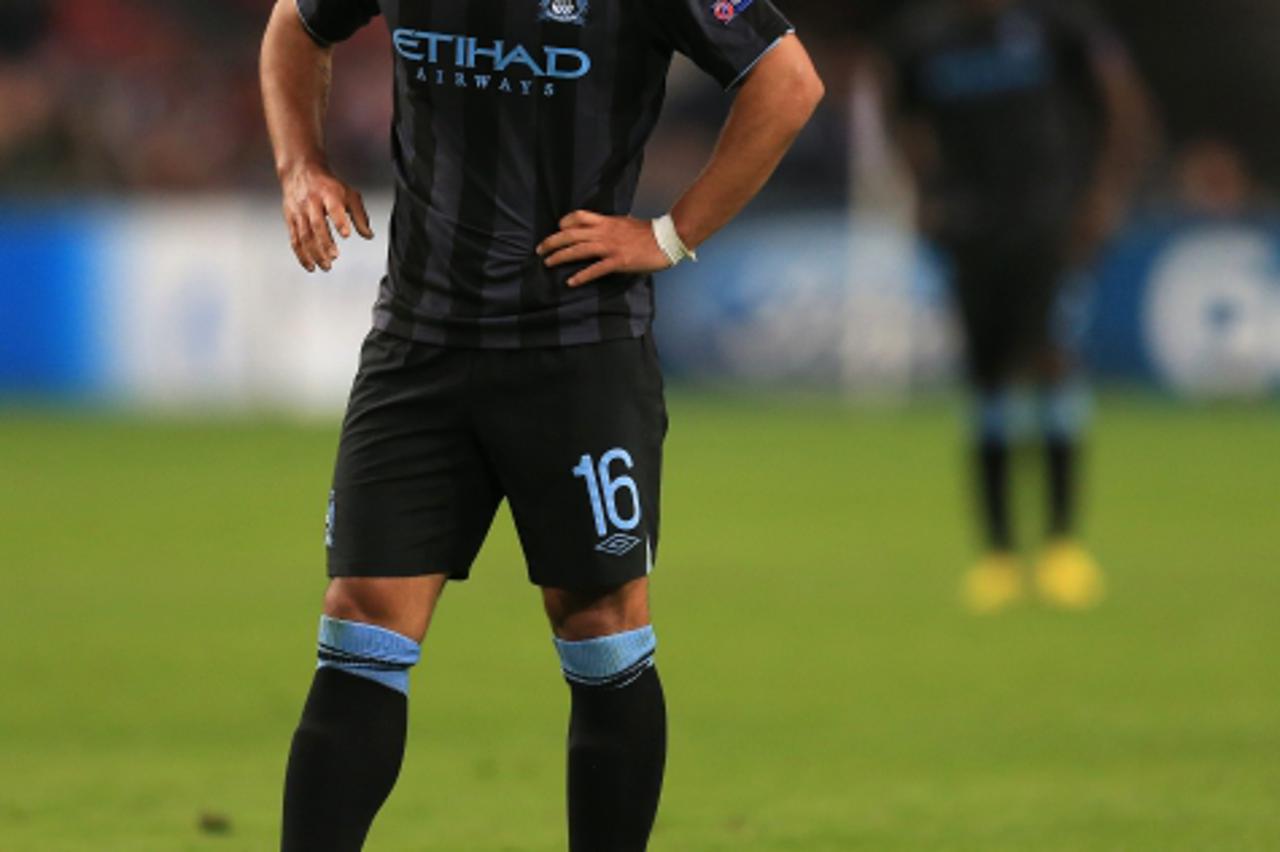 'Manchester City\'s Sergio Aguero stands dejectedPhoto: Press Association/PIXSELL'