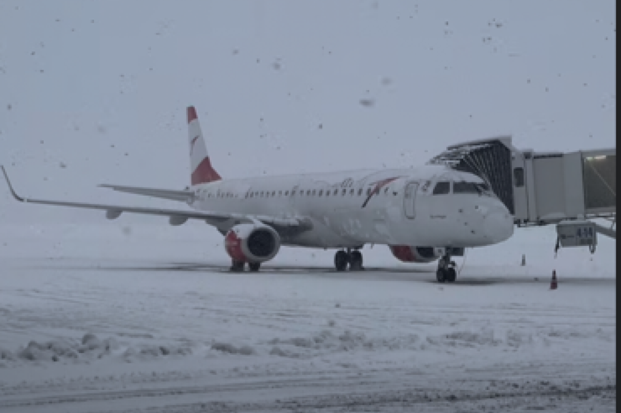 zračna luka i snijeg