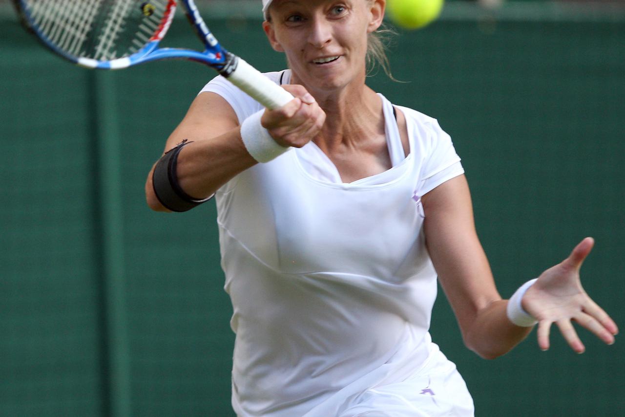 Croatia's Mirjana Lucic in action against Belarus' Victoria Azarenka  Photo: Press Association/PIXSELL