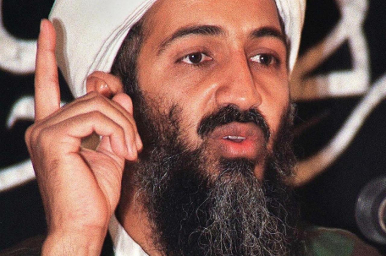 \'(FILES): This undated file photo shows former, late al-Qaeda leader Osama bin Laden at an undisclosed place inside Afghanistan.  Osama bin Laden is dead and gone but his demise was trotted out April