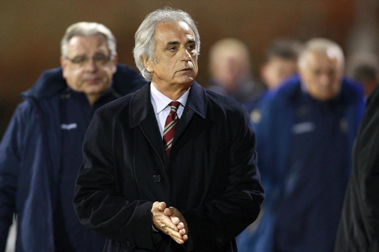 \'21.10.2010.,stadion u Maksimiru, Zagreb - Europska liga, 3. kolo, Dinamo Zagreb  - Club Brugge.Trener Dinama Vahid Halilhodzic. Photo: Igor Kralj/PIXSELL\'