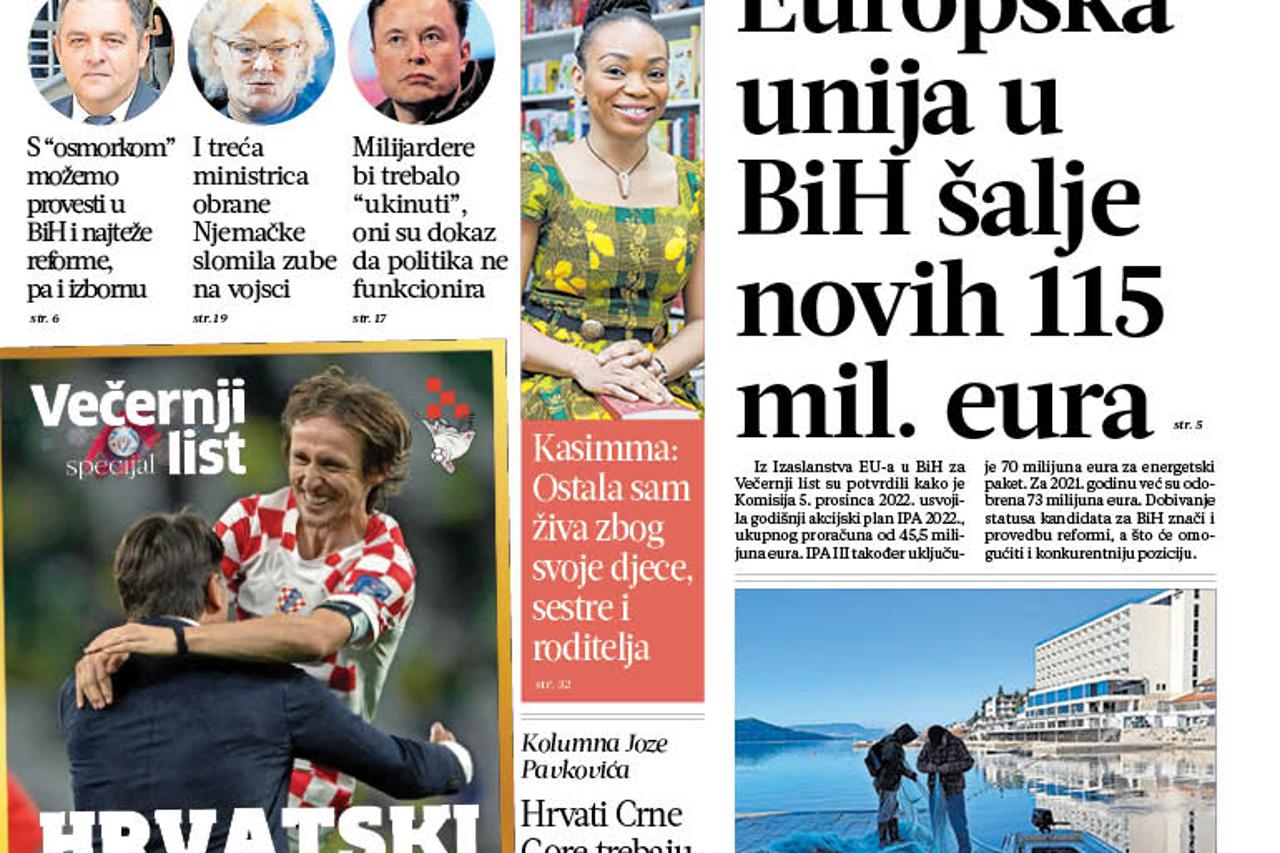 Pro itajte to Vam Ovog Utorka Donosi Ve ernji List BiH Www vecernji ba