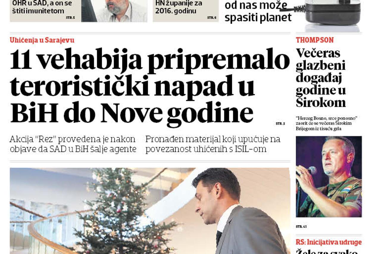 Naslovnica 23 prosinca 2015