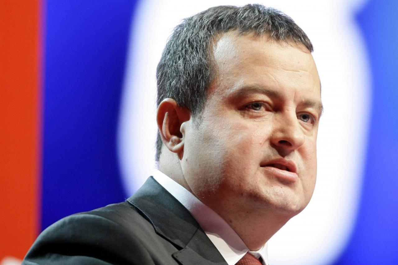 'Serbian Socialist leader Ivica Dacic speaks during the 8th Congress of Socialist Party of Serbia in Belgrade in this December 11, 2010 file photo. Dacic received a mandate on June 28, 2012 to form a 