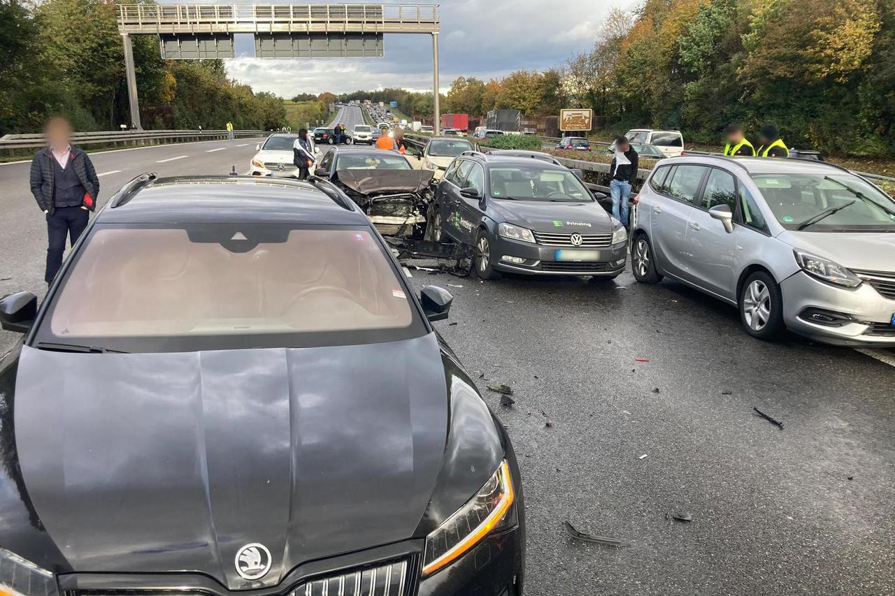 lančani sudar u Njemačkoj