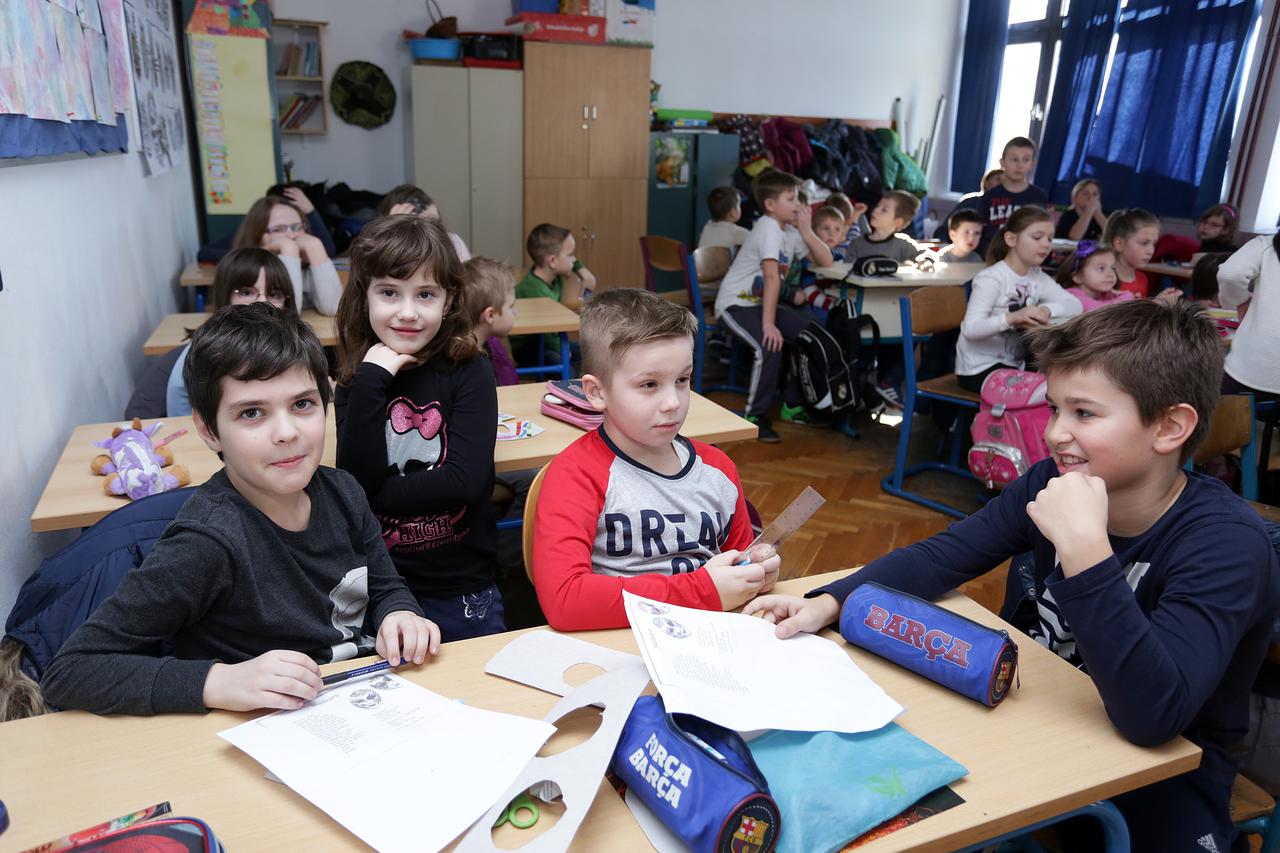 05.02.2016., Zagreb - Posjet vrticke djece Osnovnoj skoli Gornje Vrapce. DKS_56132012  Photo: Luka Stanzl/PIXSELL