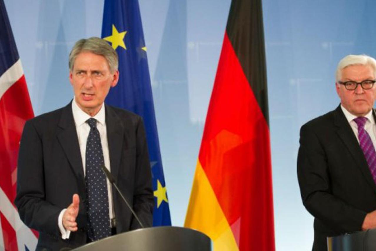 Philip Hammond i Frank-Walter Steinmeier