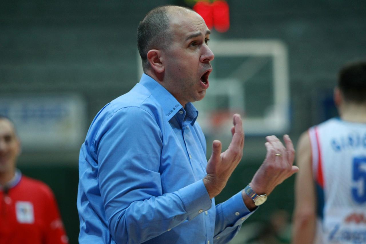 \'27.02.2011.,Zagreb - NLB liga, 22. kolo, KK Cibona - KK Igokea. Drazen Anzulovic. Photo: Sanjin Strukic/PIXSELL\'