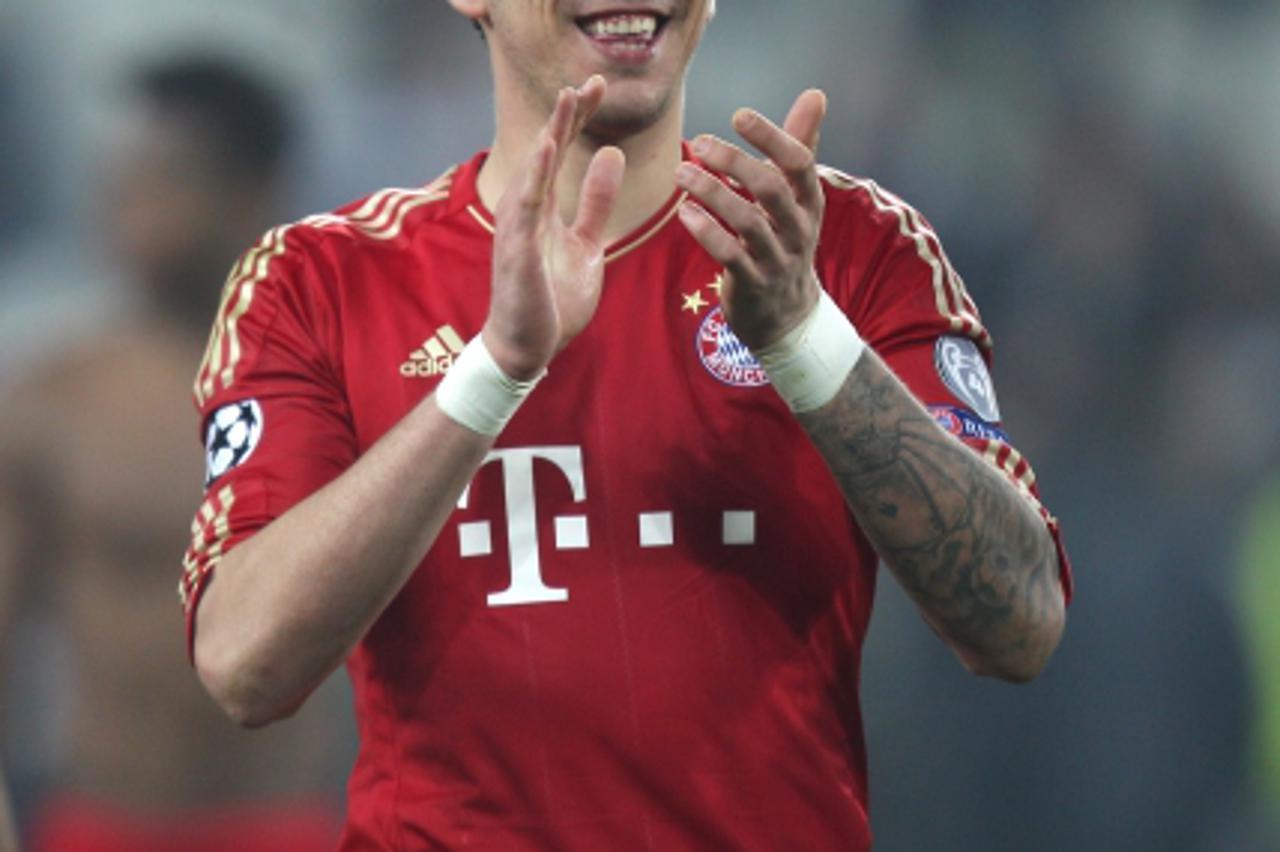 'Bayern Munich's Mario Mandzukic celebrates at the end of the gamePhoto: Press Association/PIXSELL'