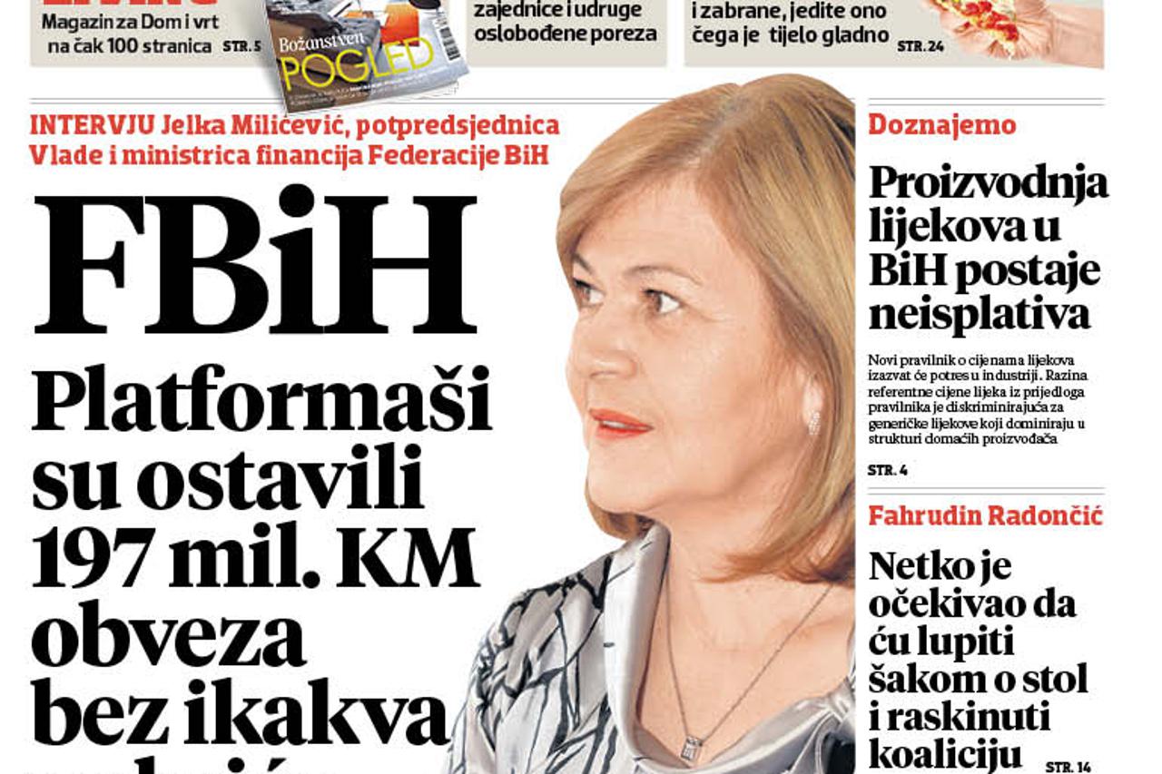 Večernji BiH_NASLOVNICA_17012016