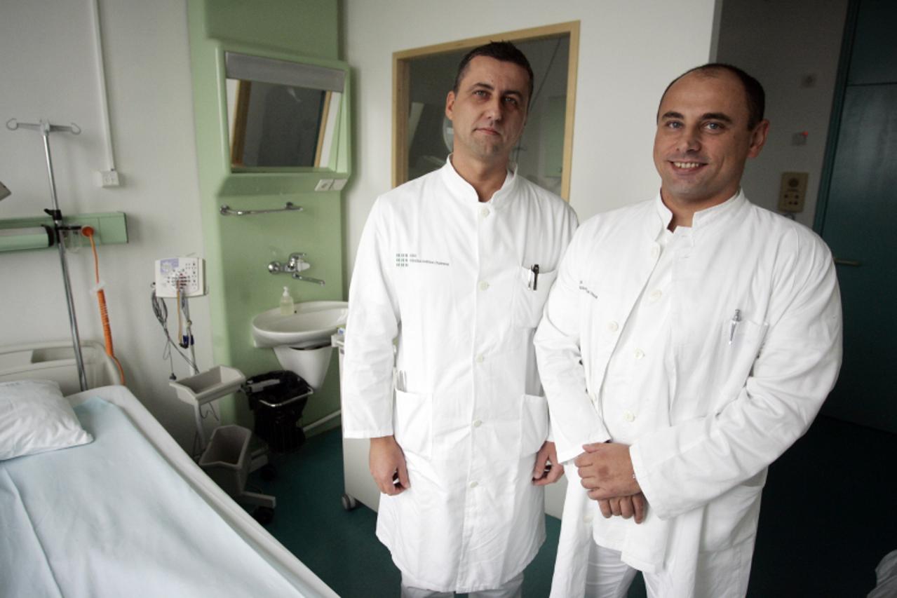 \'04.10.2010., Zagreb - Prof. Silvio Basic procelnik zavoda za neurologiju i Damir Sporis sef odjela za epilepsiju u KB Dubrava. Photo: Slavko Midzor/PIXSELL\'
