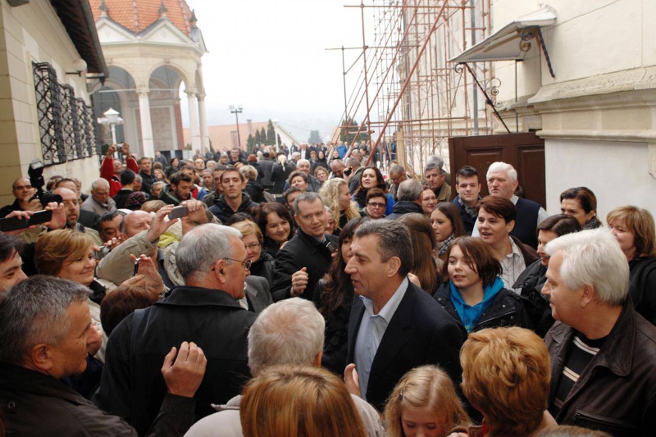 '18.11.2012. Svetiste Majke Bozje Bistricke, Marija Bistrica - Oslobodjeni General Ante Gotovina sa svojom suprigom Dunjom, kcerkom te prijateljima prisustvovao je svetoj misi. Photo: Matija Topolovec