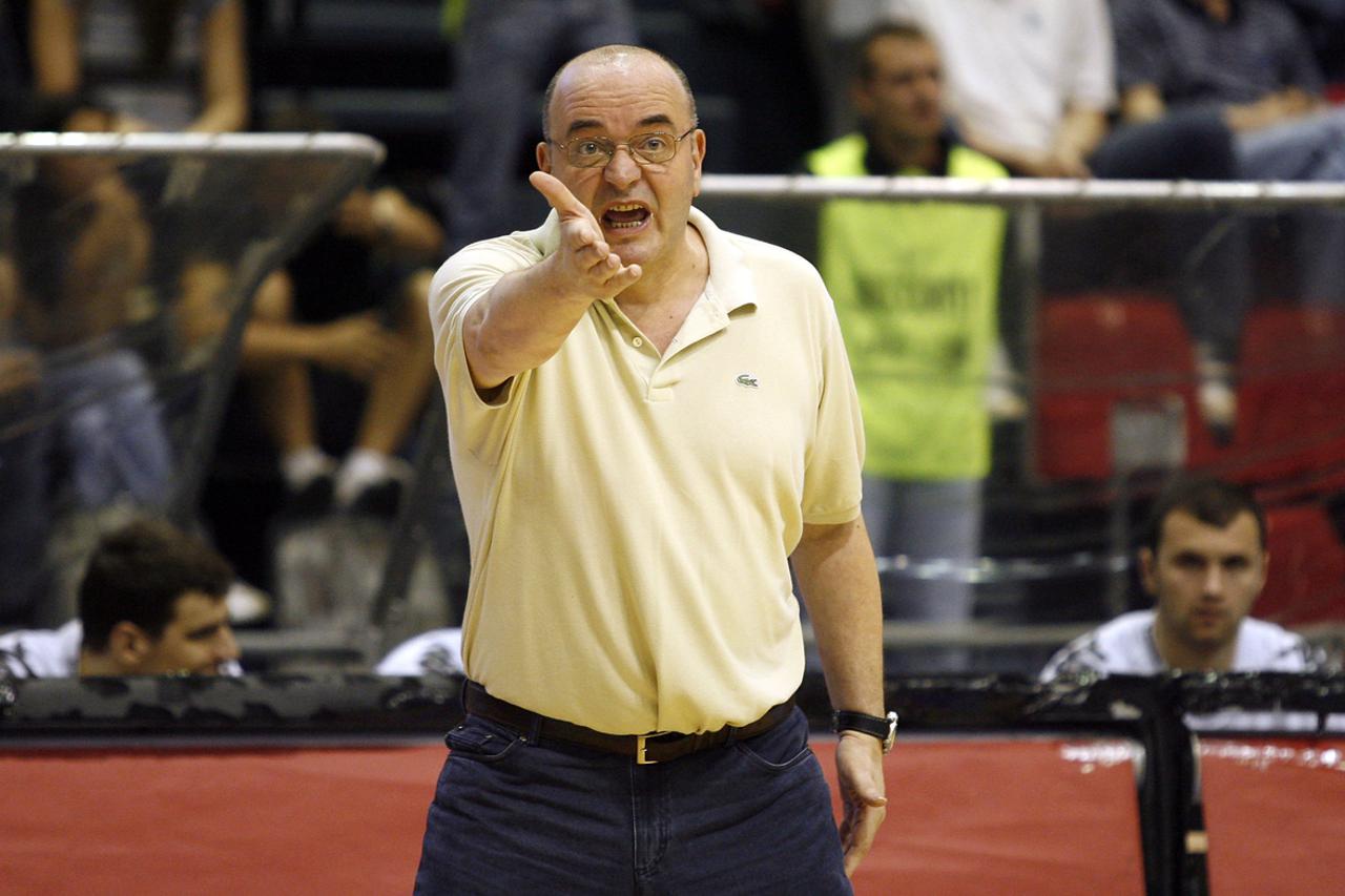 Kosarka, Swisslion Super liga, sezona 2007/08 Partizan Vs. Crvena Zvezda, 1/2 play off head coach Dusko Vujosevic Beograd, 06.06.2008. foto: Srdjan Stevanovic ©