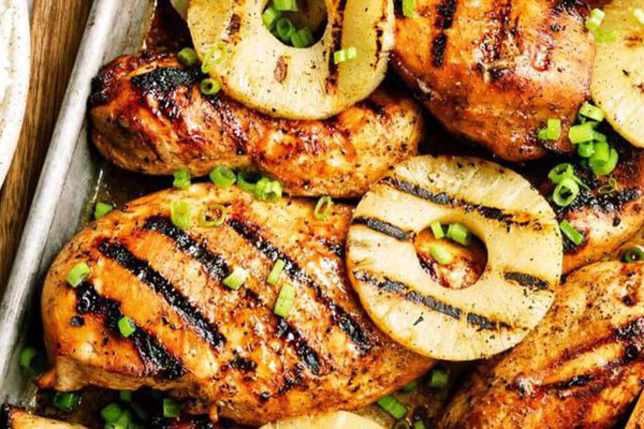 BBQ piletina s ananasom, ali iz pećnice