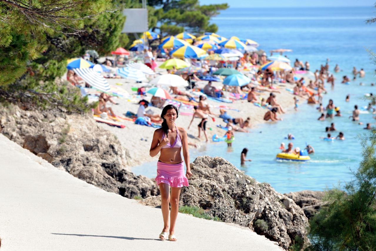 \'ljeto..brela...10.07.2008.  brela, turisticka patrola,  foto: Goran Stanzl\'