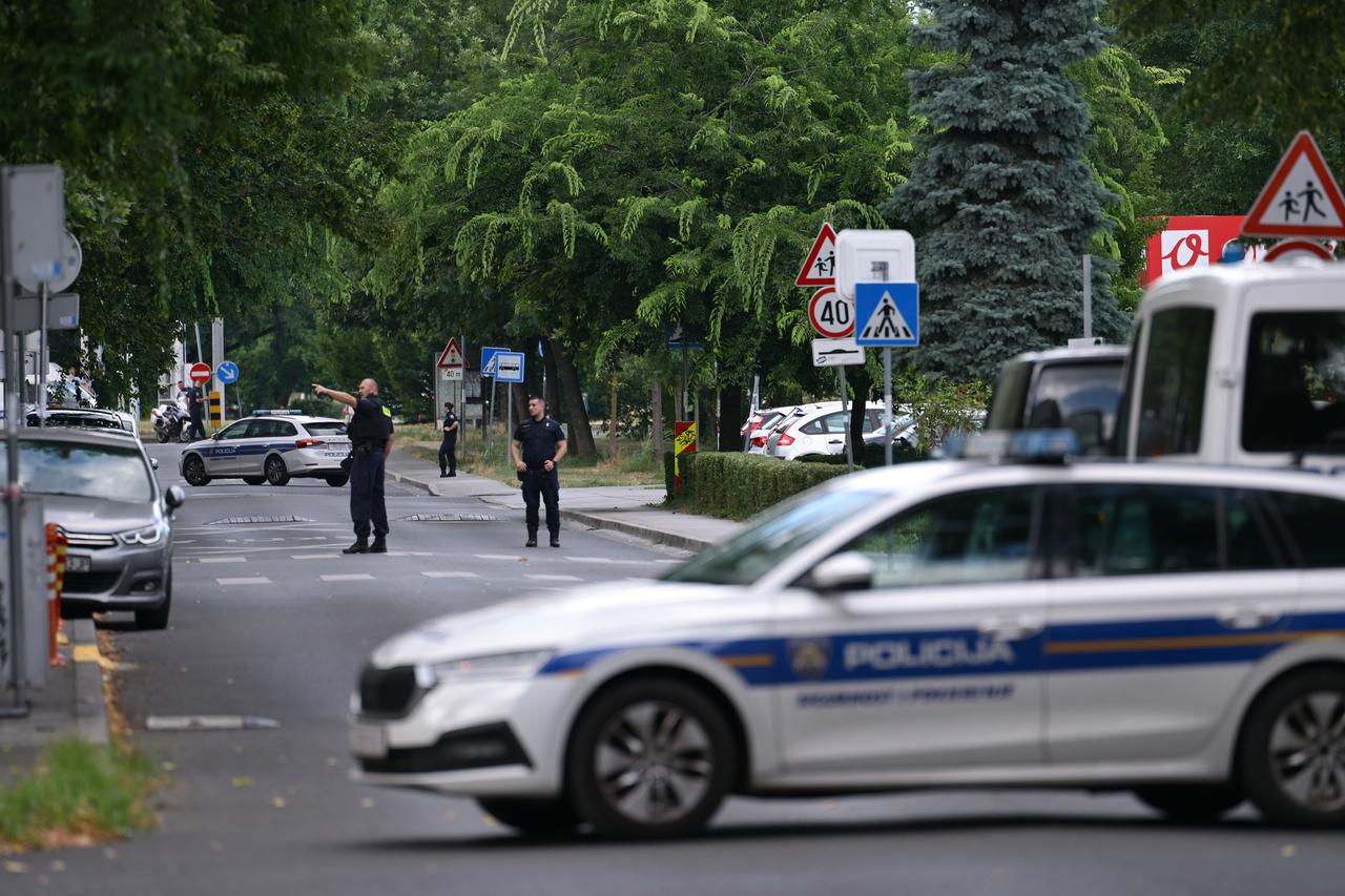 policija u Zagrebu, prijetnja bombom