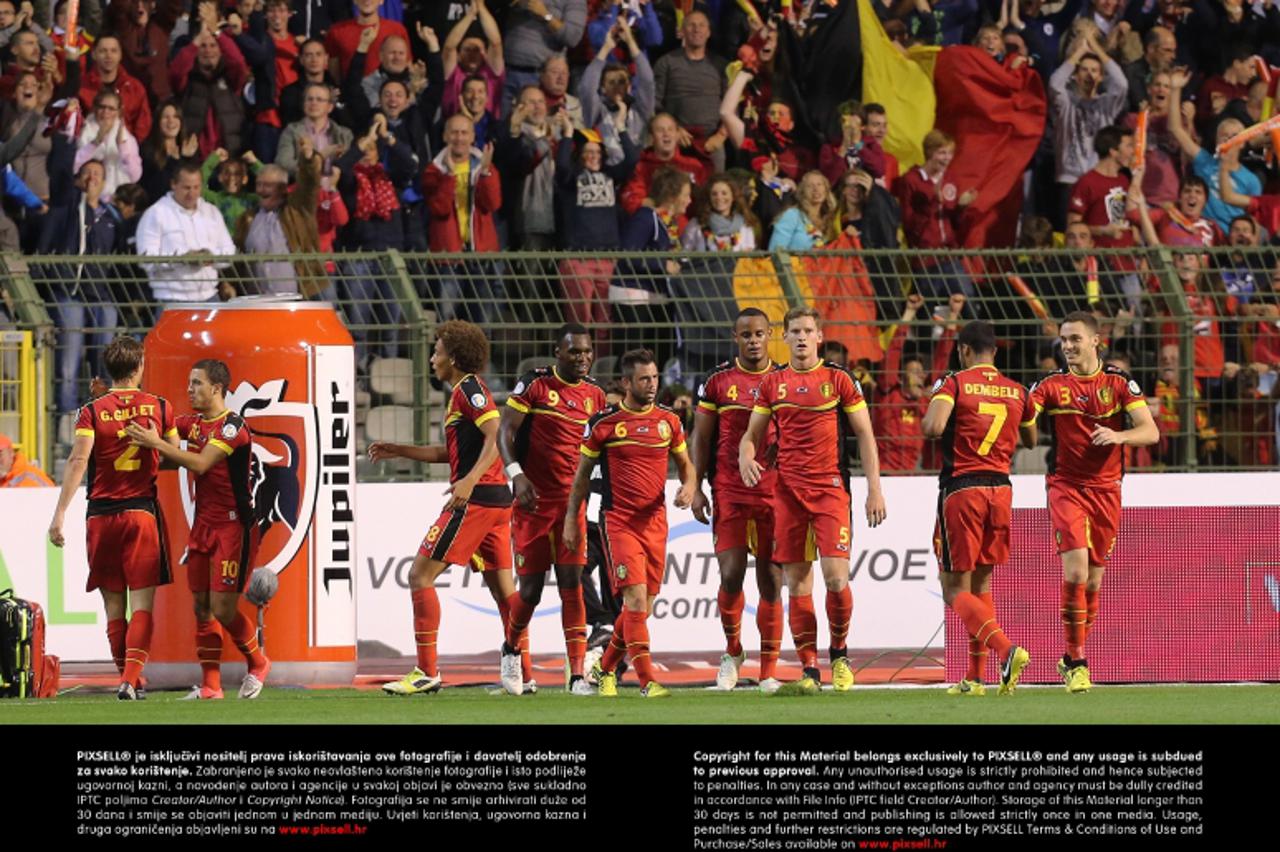 '11.09.2012., stadion Kralj Baudouin, Bruxelles, Belgija - Kvalifikacije za Svjetsko nogometno prvenstvo 2014., skupina A, 2. kolo, Belgija - Hrvatska.  Photo: Marko Prpic/PIXSELL'