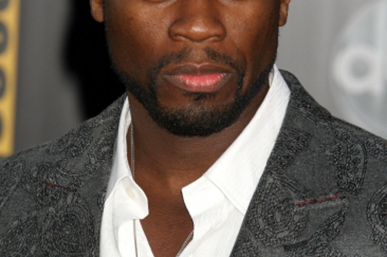 '50 Cent arrives for the 2009 American Music Awards Arrivals at the Nokia Theatre Los Angeles, California Photo: Press Association/Pixsell'