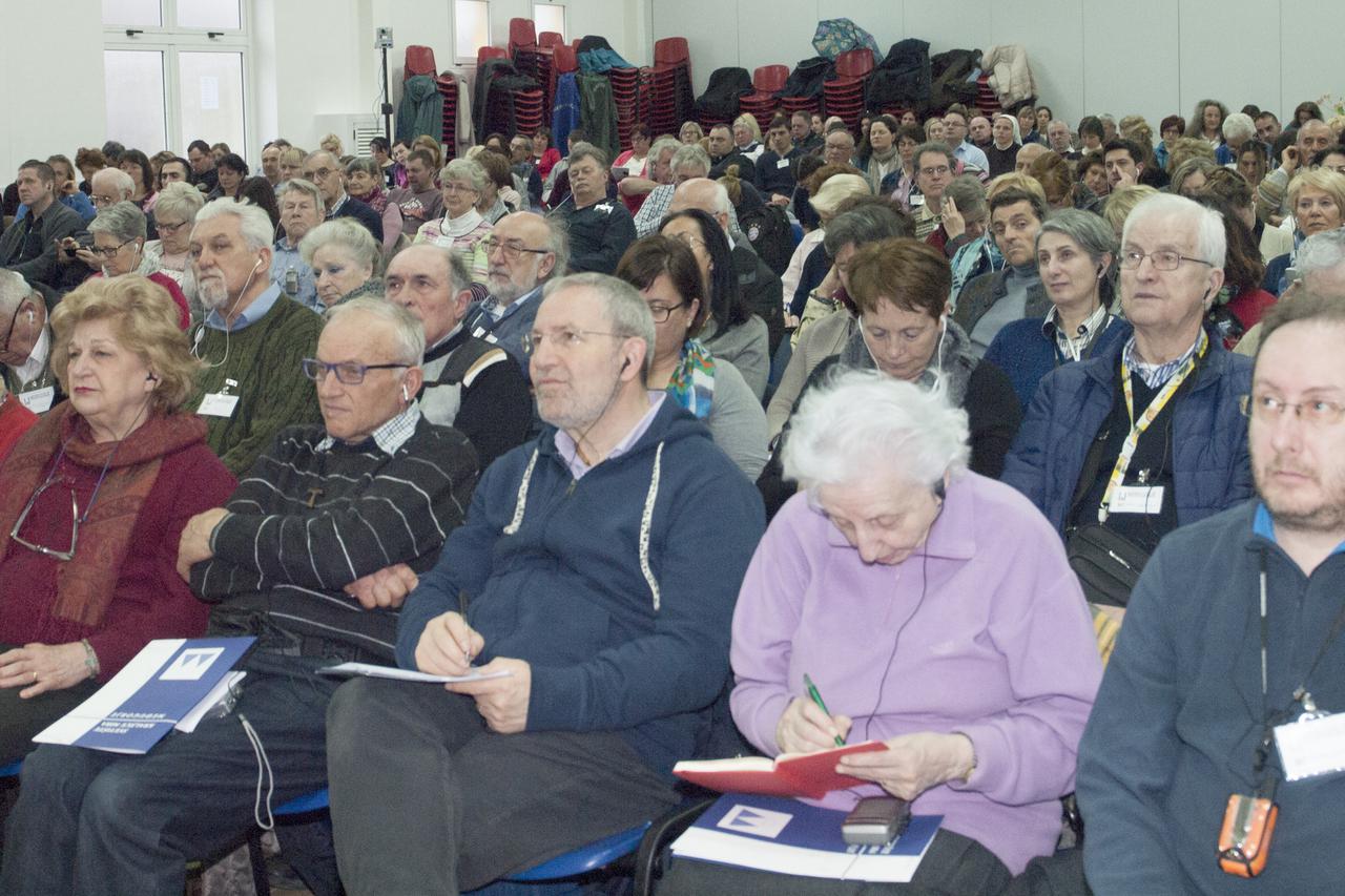 Detalj s međunarodnog skupa organizatora hodočašća u Međugorju . Međugorje, 01.03.2017.Snimio:Marijan Sivrić 