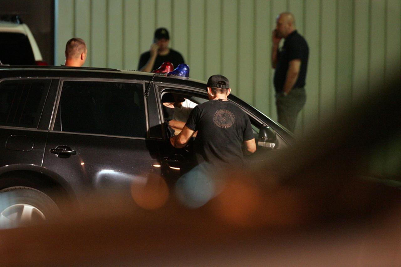 '18.07.2011., Zagreb - Bivsi premijer Ivo Sanader izrucen je u zatvor u Remetincu nakon sto je u salzburskom ekstradicijskom pritvoru boravio od 10. prosinca 2010. Pod strogim mjerama sigurnosti napus