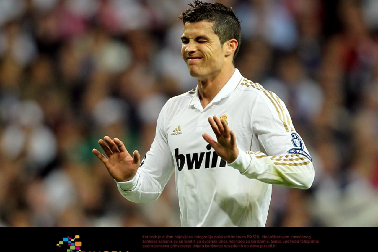 'Real Madrid's Cristiano Ronaldo reacts Photo: Press Association/Pixsell'