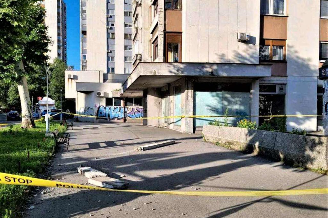 betonski stup se srušio u Tuzli