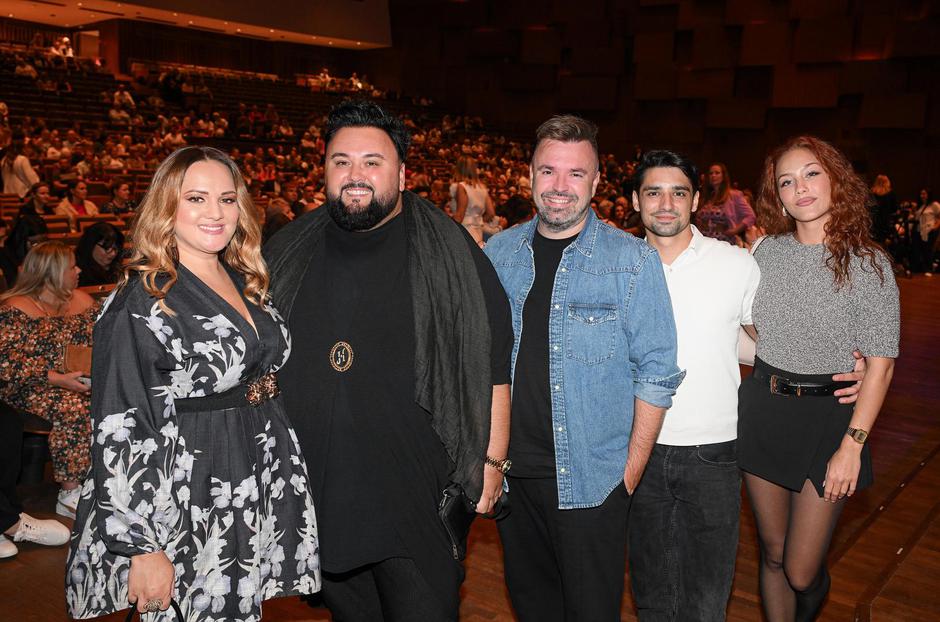 17.09.2025., Zagreb - Renata Koncic Minea odrzala je koncert povodom 30 godina karijere u Koncertnoj dvorani Vatroslav Lisinski. Jacques Houdek u drustvu supruge Brigitte Brigitte Houdek i Jacques Houdek Photo: Josip Regovic/PIXSELL