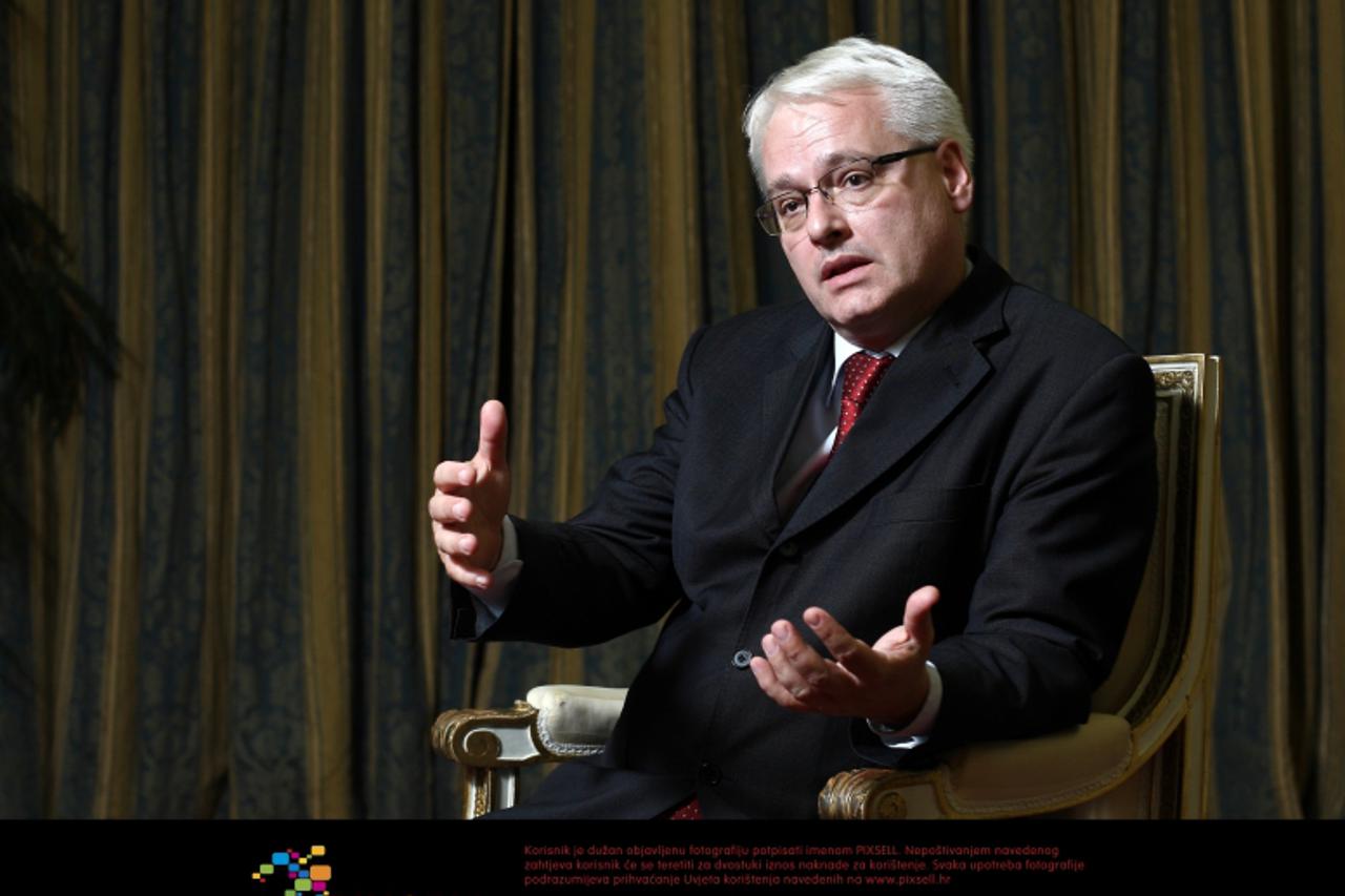\'03.10.2011., Zagreb -  Prof. dr. sc. Ivo Josipovic, predsjednik Republike Hrvatske. Photo: Davor Puklavec/PIXSELL\'