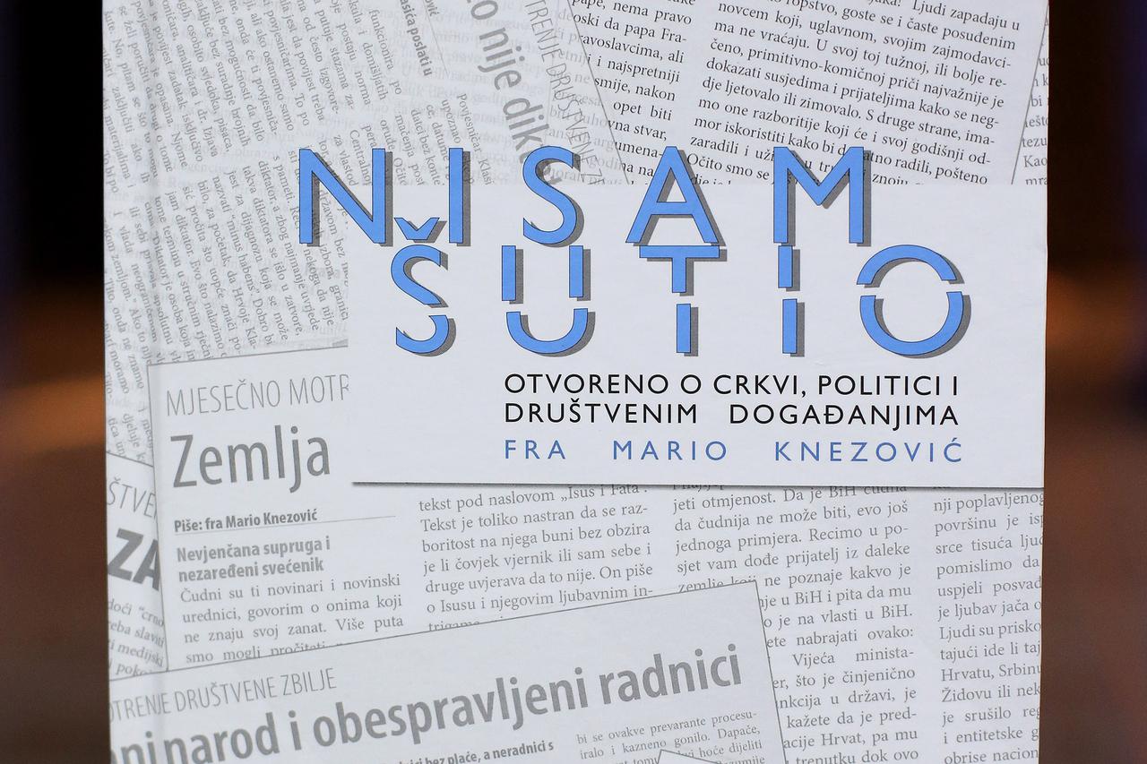 12.10.2016., Zagreb - U kinu Forum Studentskoga doma Stjepan Radic predstavljena knjiga 'Nisam sutio - otvoreno o crkvi, politici i drustvenim dogadjanjima' fra Marija Knezovica.  Photo: Igor Kralj/PIXSELL