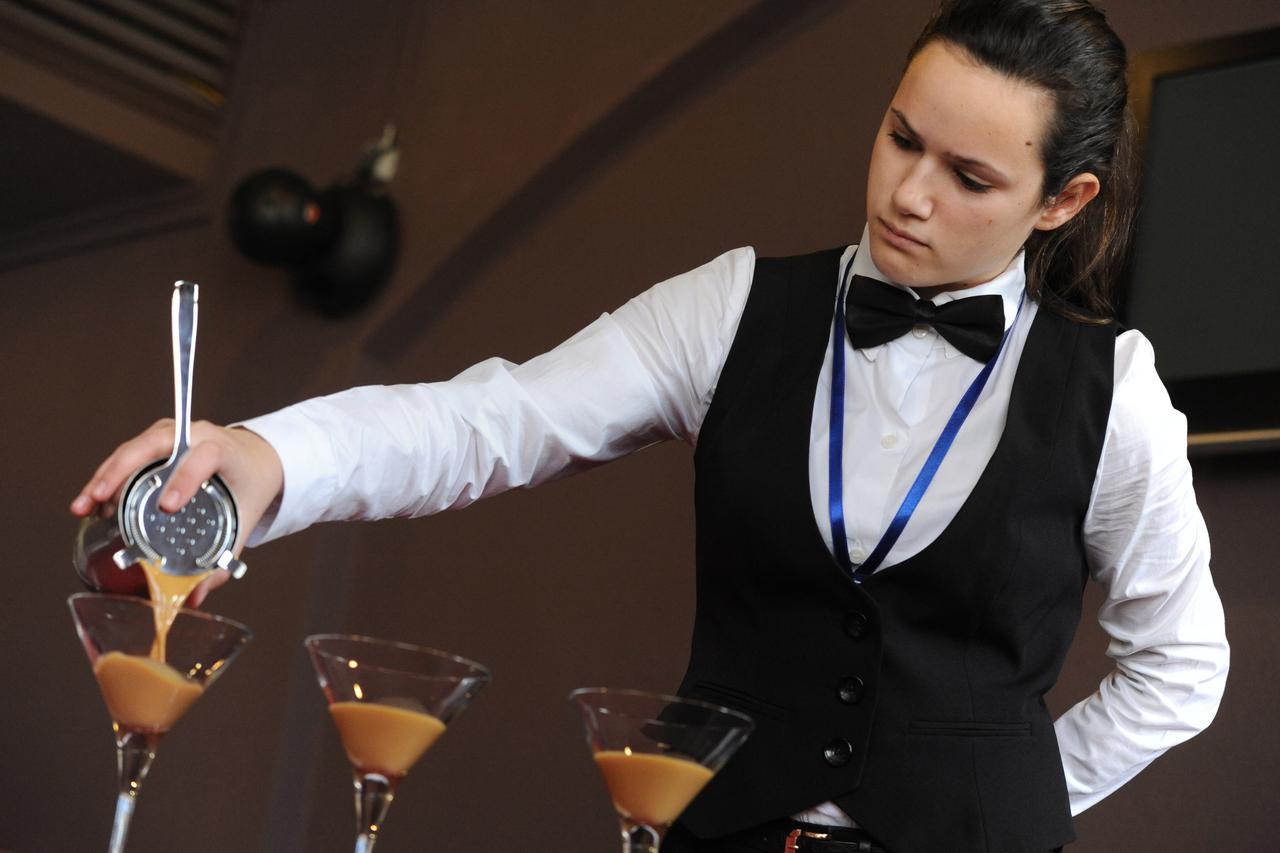 22.02.2013., Vodice - U hotelu Olympia odrzano je regionalno Gastro natjecanje ucenika ugostiteljskih i turistickih skola Dalmacije. Na natjecanju je sudjelovalo vise od 60 natjecatelja u osam disciplina.  Photo: Hrvoje Jelavic/PIXSELL