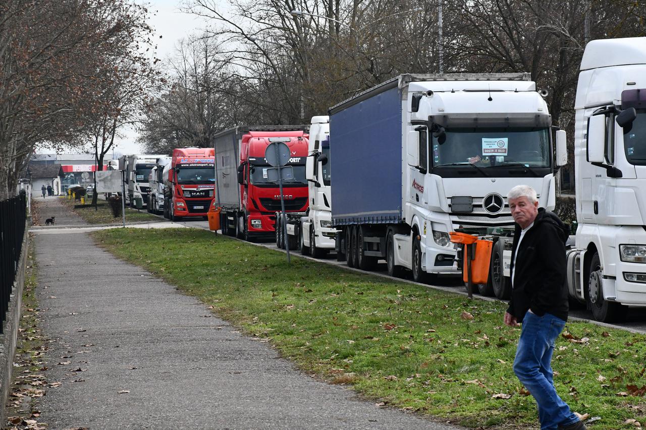 prijevoznici, vozači, blokada granice