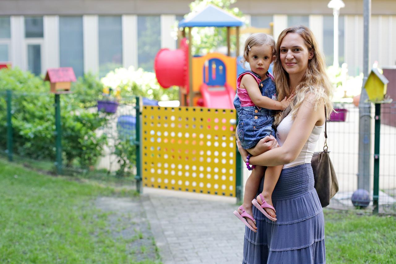 31.08.2015., Zagreb - Djecji vrtic Mali istrazivac organizirao je dane otvorenih vrata za roditelje. Nina Vuckovic Antic. Photo: Borna Filic/PIXSELL