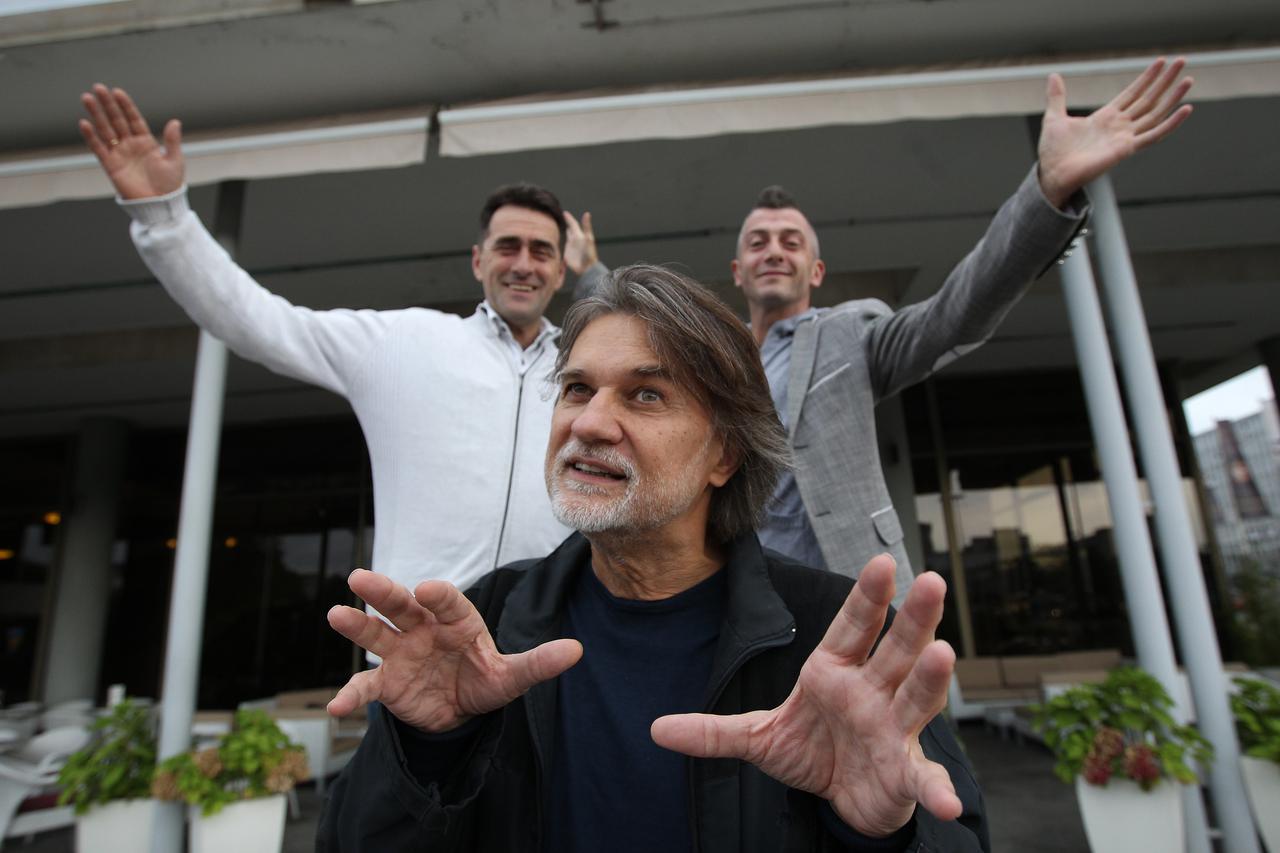 01.10.2015., Zagreb - Zeljko Nincic, Aleksandar Krstajic i Vladimir Balascak, glumci u predstavi Audicija.  Photo: Boris Scitar/Vecernji list/PIXSELL