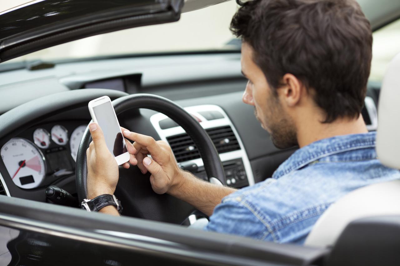 man using smart phone