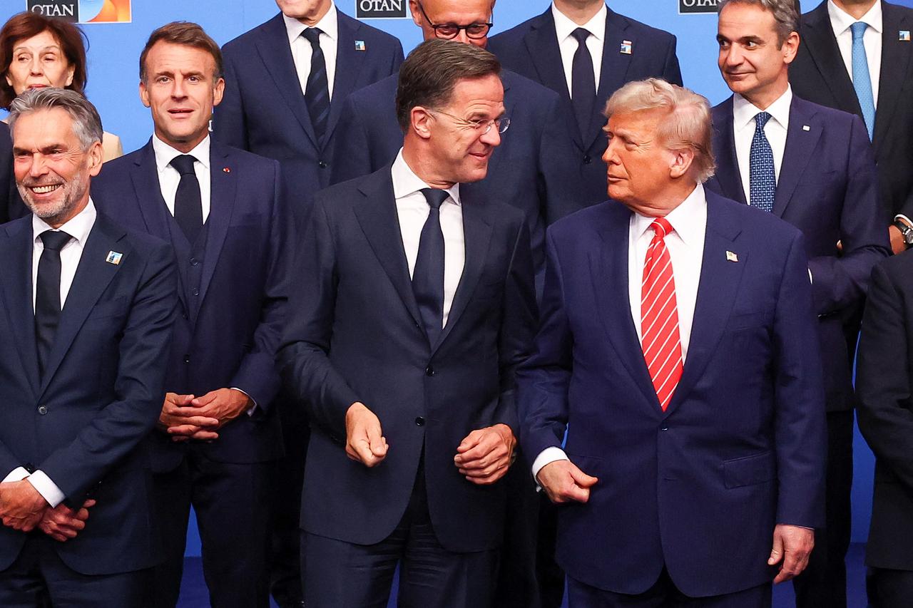 Mark Rutte i Donald Trump