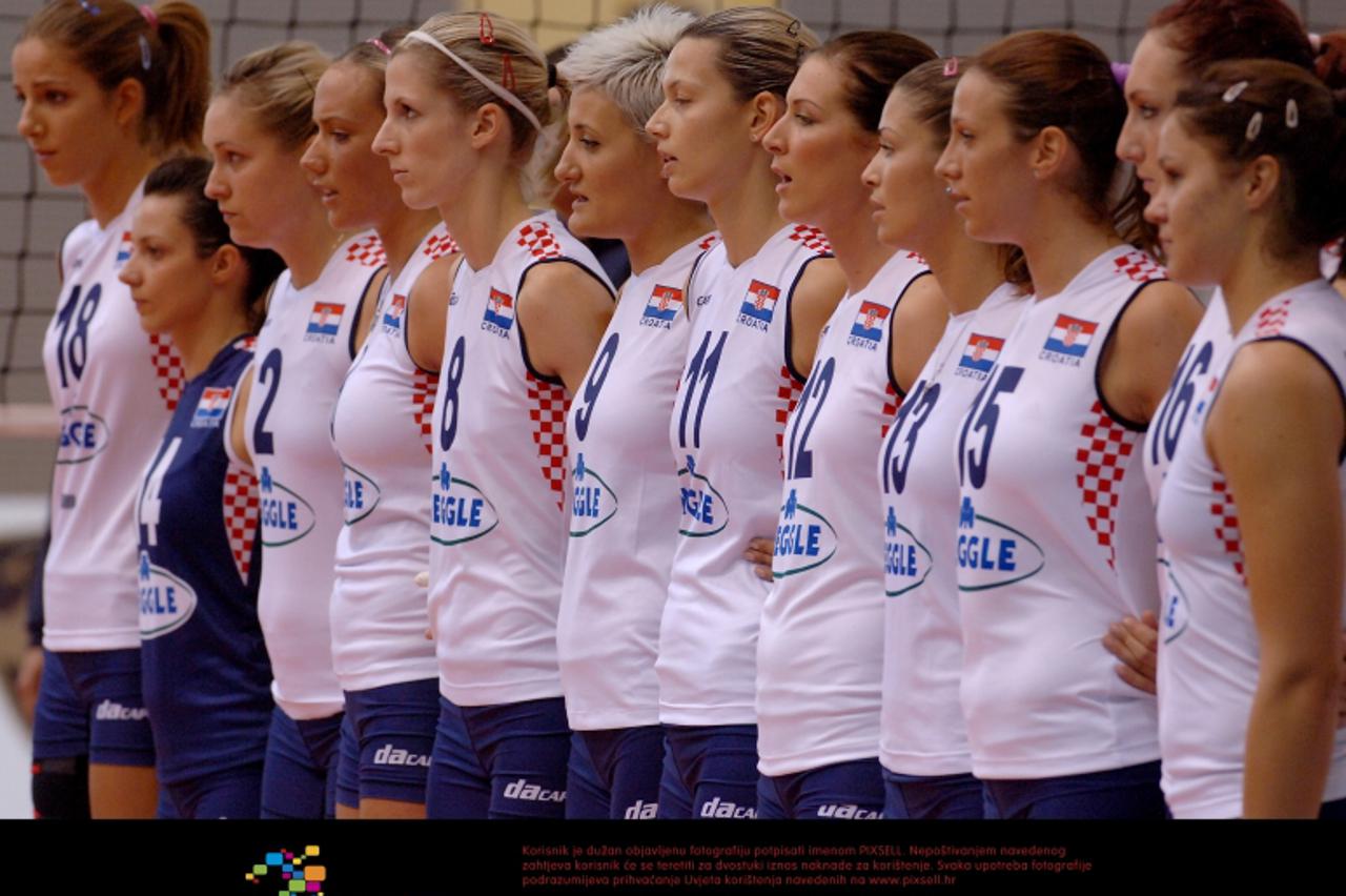 \'04.09.2010,Osijek, - Kvalifikacijska utakmica za Europsko prvenstvo u odbojci za zene,Hrvatska - Belgija. Photo: Davor Javorovic/PIXSELL\'