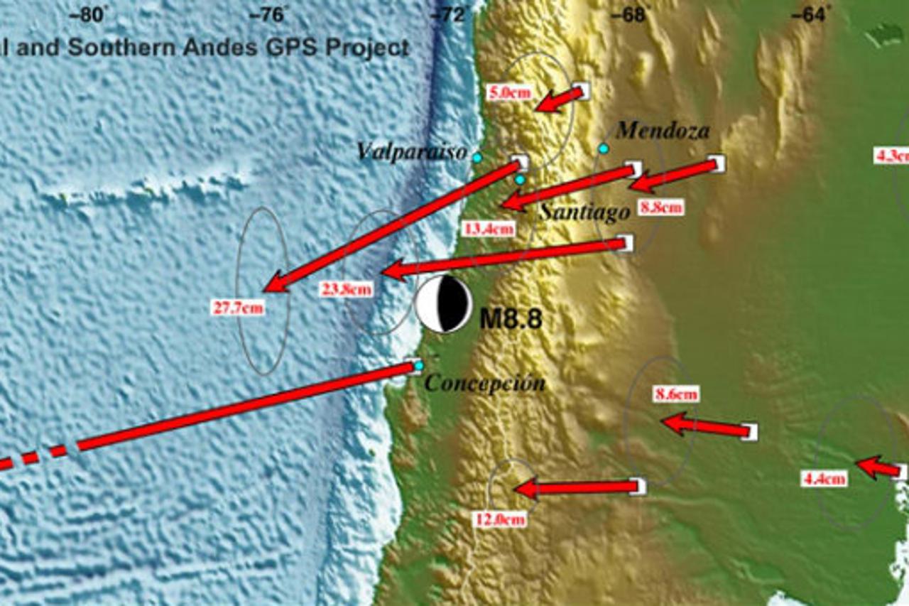 Čile geofizika