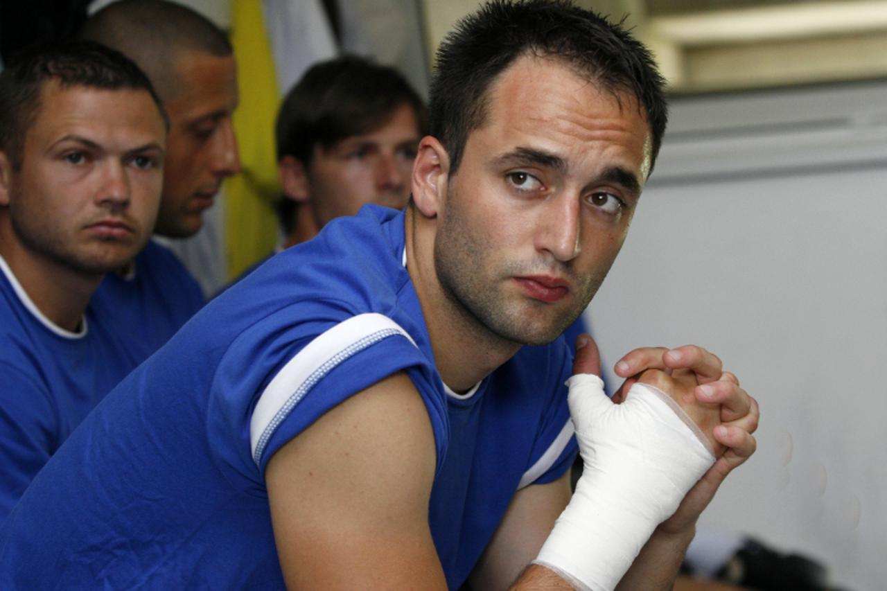 '19.09.2010., Koprivnica - Filip Marcic izbacen je iz svlacione NK Slaven Belupa. Photo: Marijan Susenj/PIXSELL'