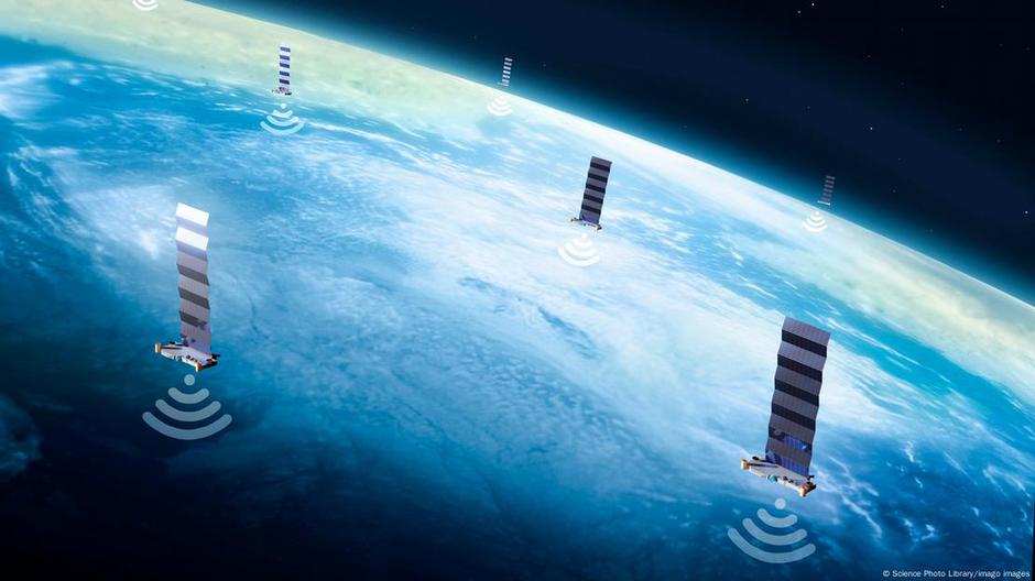 Grafički prikaz mreže Starlink satelita