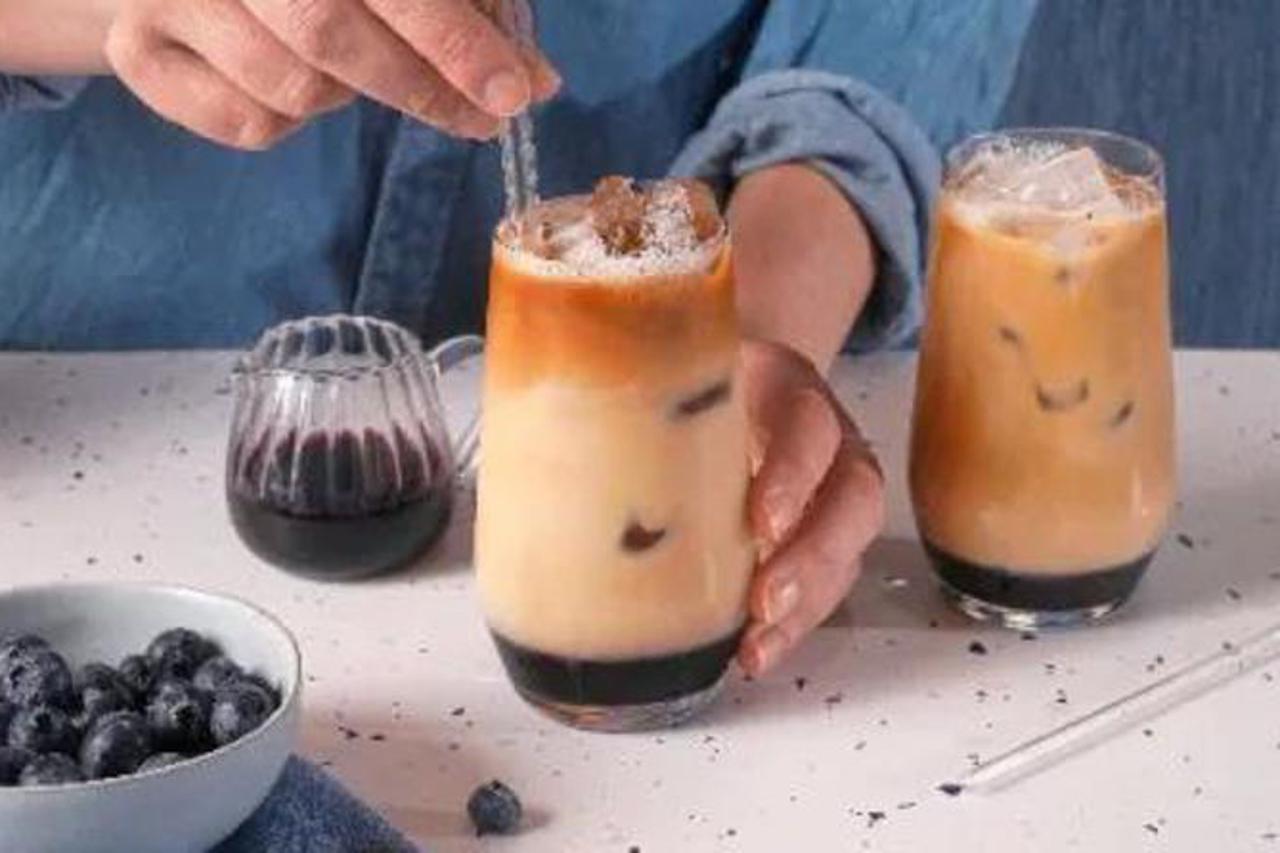 Blueberry Iced Latte