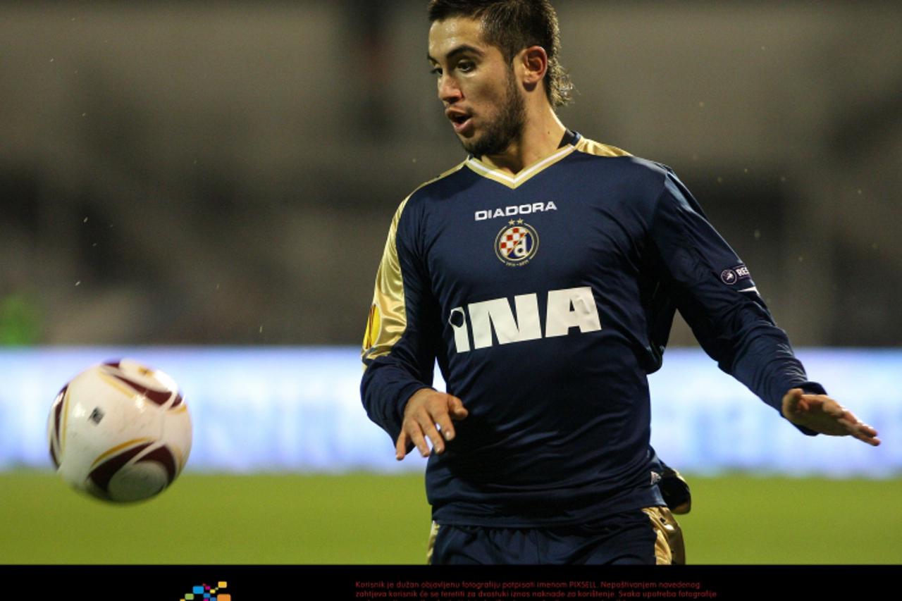 '21.10.2010.,stadion u Maksimiru, Zagreb - Europska liga, 3. kolo, Dinamo Zagreb  - Club Brugge. Pedro Morales Photo: Sandra Krunic/PIXSELL'