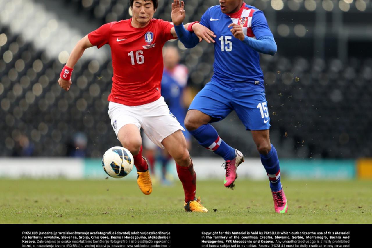 'South Korea\'s Ki Sung-Yueng and Croatia\'s battle for the ballPhoto: Press Association/PIXSELL'
