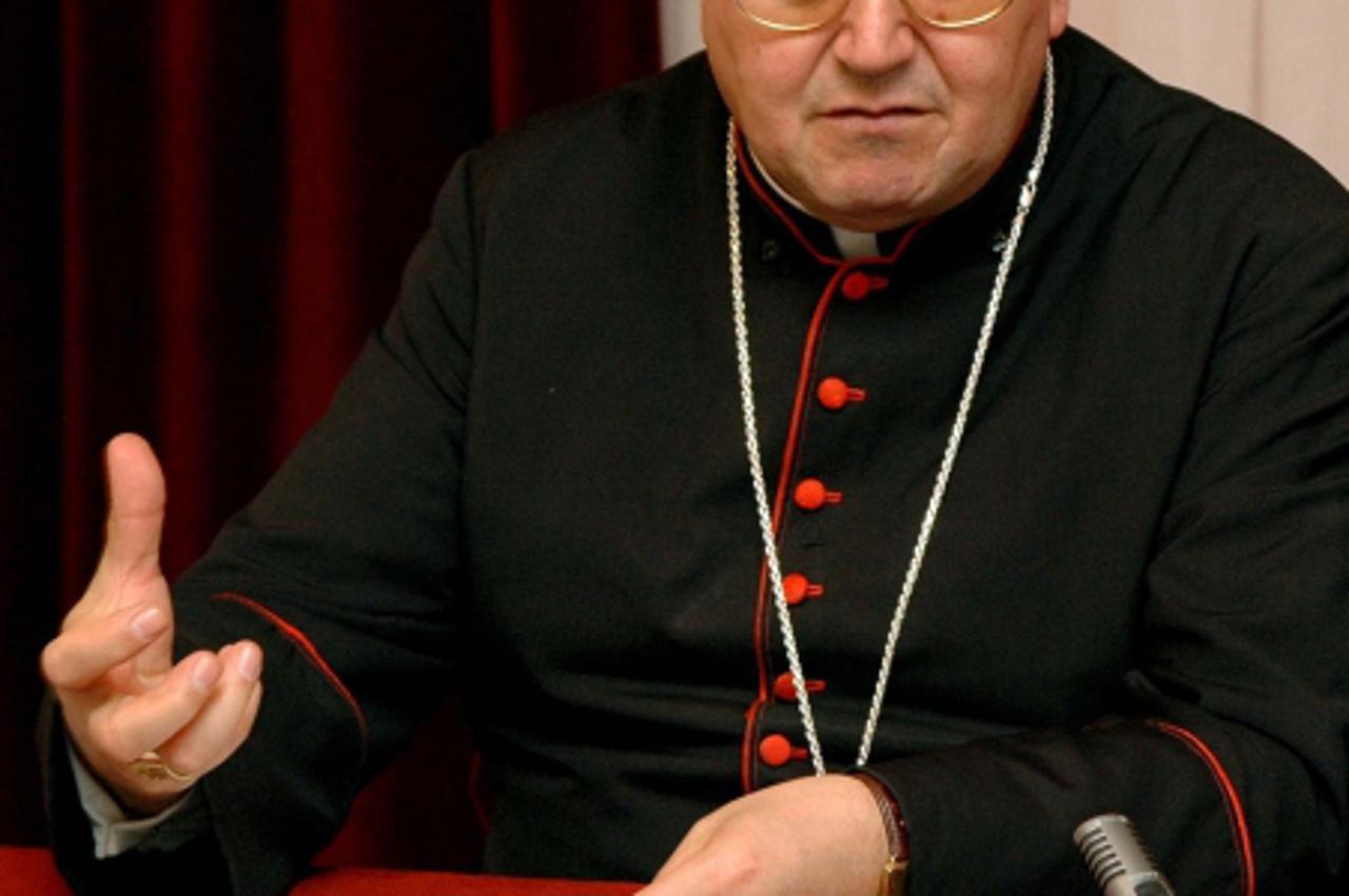 \'2.10.2008.,Sarajevo,BIH - Vinko Puljic,vrhbosanski nadbiskup i kardinal. Photo Zvonimir Coric/Vecernji list\'