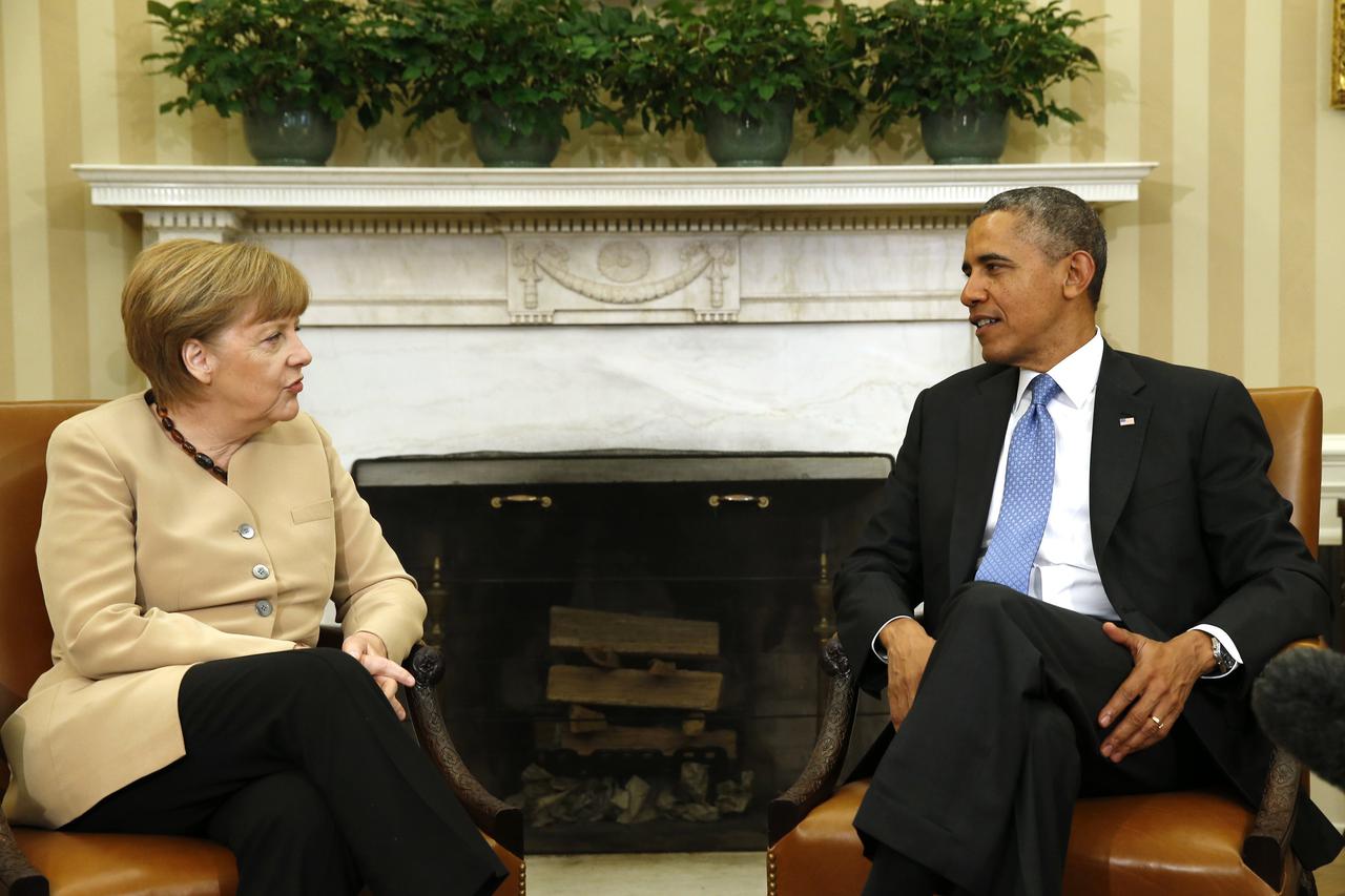 Obama i Merkel