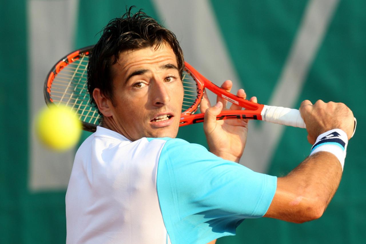 \'13.05.2011., Zagreb - Na SRC Mladost poceo Pliva Zagreb Open teniski turnir. cetvrtfinale Ivan Dodig - Martin Klizan.Photo: Igor Kralj/PIXSELL\'