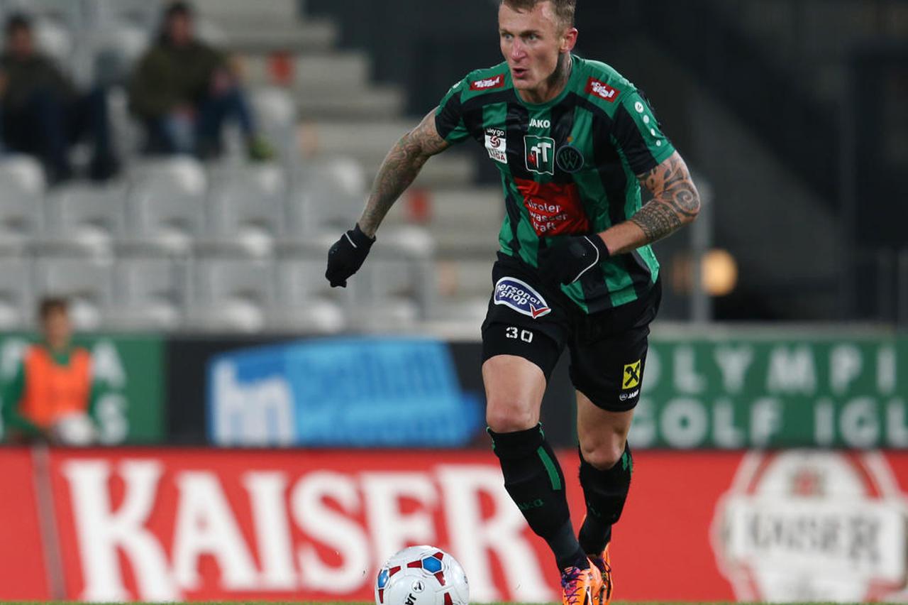 INNSBRUCK,AUSTRIA,07.NOV.14 - SOCCER - Sky Go Erste Liga, FC Wacker Innsbruck vs SV Horn. Image shows Zeljko Djokic (Wacker). Photo: GEPA pictures/ Andreas Pranter