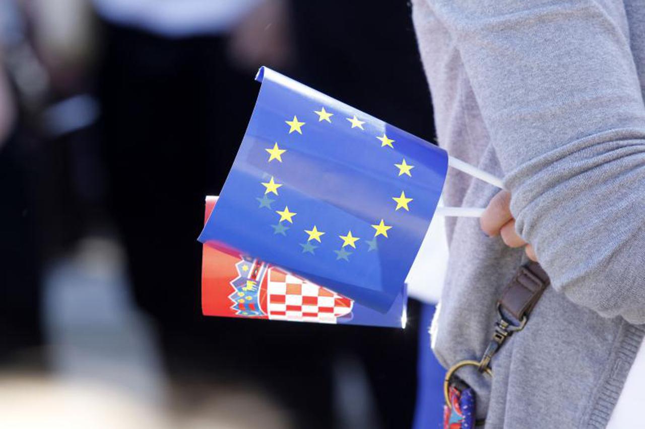zastave Hrvatska EU